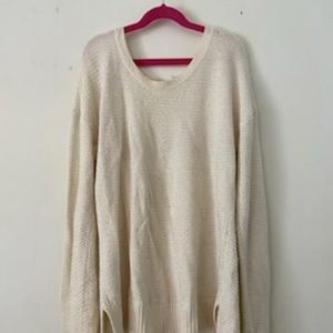 Super cute oversized cream sweater